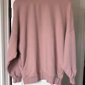 Babaton Blush Mock Neck Crew Sweatershirt